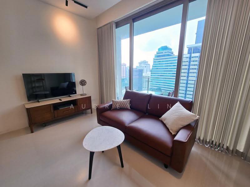 Scotts Square, 8 Scotts Road, Orchard / River Valley, 1 Bedroom, 624 sqft, Condominium For Rent, by Audrey Lin, 500269359 - Living Room - PropertyGuru.com.sg