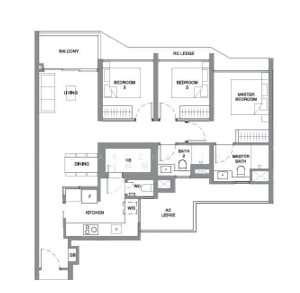 Pinery Residences, Tampines Street 94, Bedok / Upper East Coast, 3 Bedrooms, 990 sqft, Condominium For Sale, by Charlene Lim (林静龄), 500269375 - PropertyGuru.com.sg