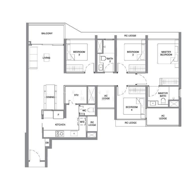 Pinery Residences, Tampines Street 94, Bedok / Upper East Coast, 4 Bedrooms, 1,141 sqft, Condominium For Sale, by Charlene Lim (林静龄), 500269376 - PropertyGuru.com.sg