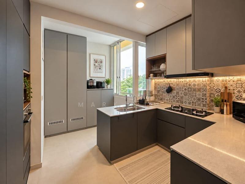 Grosvenor View, 1 Lengkong Empat, Eunos / Geylang / Paya Lebar, 3 Bedrooms, 1,313 sqft, Condominium For Sale, by Mark Sim, 500269393 - Kitchen - PropertyGuru.com.sg