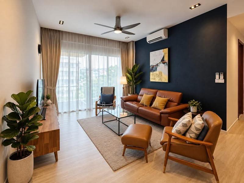 Grosvenor View, 1 Lengkong Empat, Eunos / Geylang / Paya Lebar, 3 Bedrooms, 1,313 sqft, Condominium For Sale, by Mark Sim, 500269393 - Living Room - PropertyGuru.com.sg