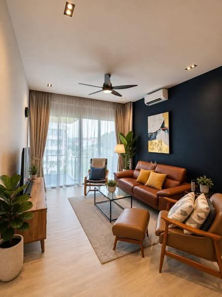 Grosvenor View, 1 Lengkong Empat, Eunos / Geylang / Paya Lebar, 3 Bedrooms, 1,313 sqft, Condominium For Sale, by Mark Sim, 500269393 - Living Room - PropertyGuru.com.sg