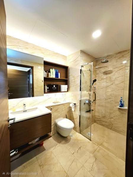Queens Peak, 3 Dundee Road, Alexandra / Commonwealth, 3 Bedrooms, 947 sqft, Condominium For Sale, by Raymond Tan, 500269399 - Master Toilet - PropertyGuru.com.sg