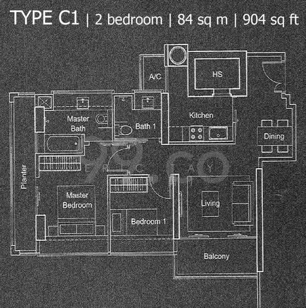 Domus, 8 Irrawaddy Road, Balestier / Toa Payoh, 2 Bedrooms, 904 sqft, Condominium For Rent, by ERIC TAY (鄭思勇), 500269406 - PropertyGuru.com.sg