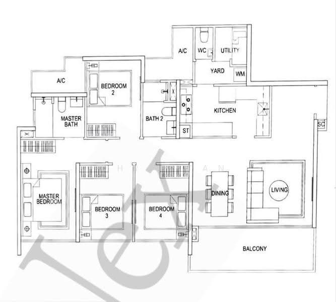 SkyPark Residences, 5 Sembawang Crescent, Sembawang / Yishun, 4 Bedrooms, 1,313 sqft, Condominium For Sale, by Chris Tan, 500269465 - PropertyGuru.com.sg