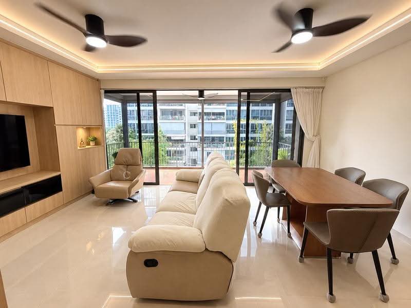 SkyPark Residences, 5 Sembawang Crescent, Sembawang / Yishun, 4 Bedrooms, 1,313 sqft, Condominium For Sale, by Chris Tan, 500269465 - Living Room - PropertyGuru.com.sg
