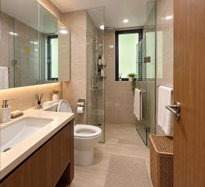 Kingsford Waterbay, 84 Upper Serangoon View, Hougang / Punggol / Sengkang, 4 Bedrooms, 1,033 sqft, Condominium For Sale, by Rina Chia, 500269559 - Bathroom - PropertyGuru.com.sg