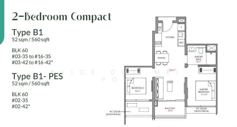 Narra Residences, 50, Dairy Farm / Bukit Panjang / Choa Chu Kang, 2 Bedrooms, 560 sqft, Condominium For Sale, by Alice Cho Mei Poh, 500269613 - PropertyGuru.com.sg