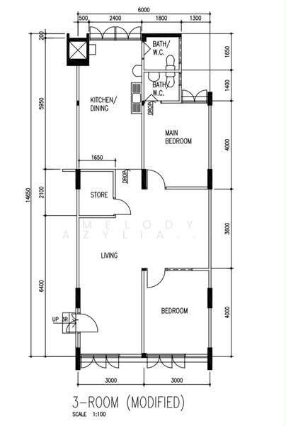 305 Clementi Avenue 4, 305 Clementi Avenue 4, Buona Vista / West Coast / Clementi New Town, 2 Bedrooms, 882 sqft, HDB Flat For Sale, by Melody Azyliae Chiam, 500269686 - PropertyGuru.com.sg
