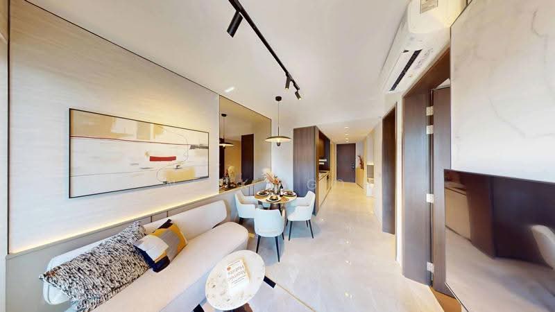 Tembusu Grand, 98 Jalan Tembusu, East Coast / Marine Parade, 1 Bedroom, 646 sqft, Condominium For Sale, by Nicki Goh, 500269709 - Living Room - PropertyGuru.com.sg