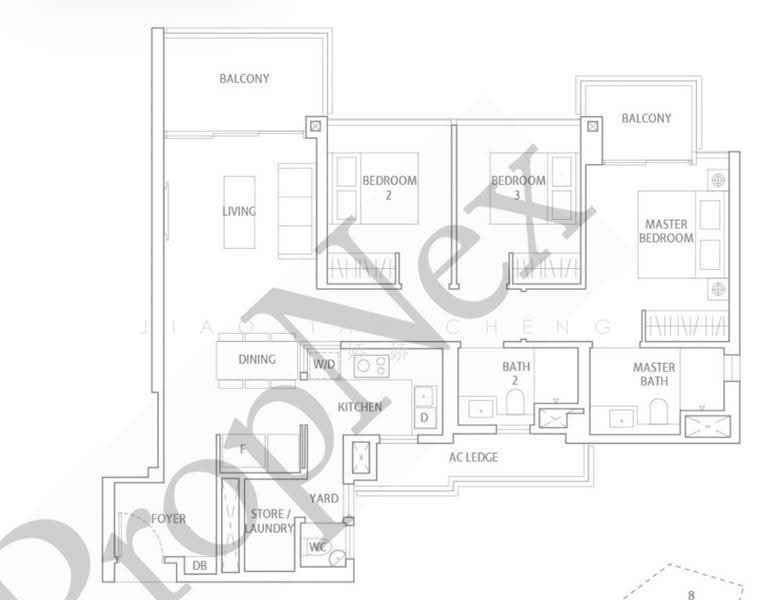 JadeScape, 314 Shunfu Road, Ang Mo Kio / Bishan / Thomson, 3 Bedrooms, 1,141 sqft, Condominium For Rent, by Jiaojiao Cheng 娇娇, 500269745 - PropertyGuru.com.sg