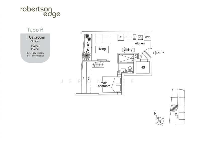 Robertson Edge, 18 Tong Watt Road, Orchard / River Valley, 1 Bedroom, 409 sqft, Apartment For Rent, by Jeron Lee, 500269825 - PropertyGuru.com.sg