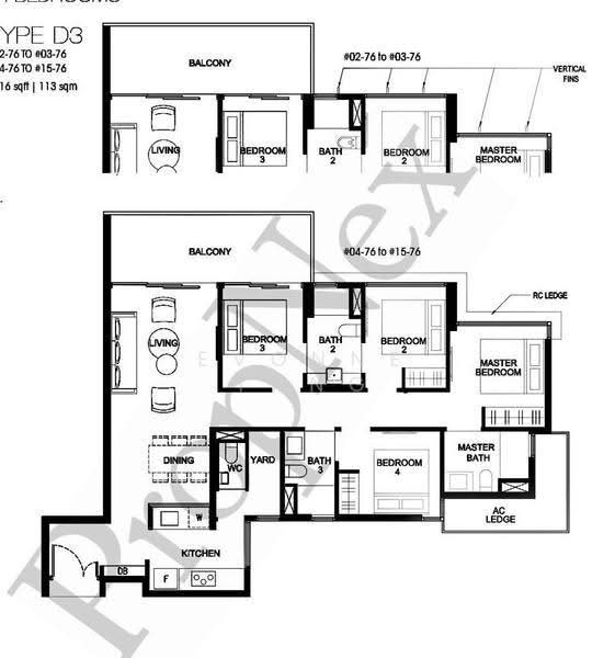 Kingsford Waterbay, 80 Upper Serangoon View, Hougang / Punggol / Sengkang, 4 Bedrooms, 1,216 sqft, Condominium For Sale, by Evonne Tang, 500269839 - PropertyGuru.com.sg