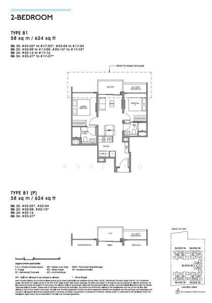 LUCERNE GRAND, Boon Lay / Jurong / Tuas, 2 Bedrooms, 624 sqft, Condominium For Sale, by Anne Ng, 500269840 - B1(P) - PropertyGuru.com.sg