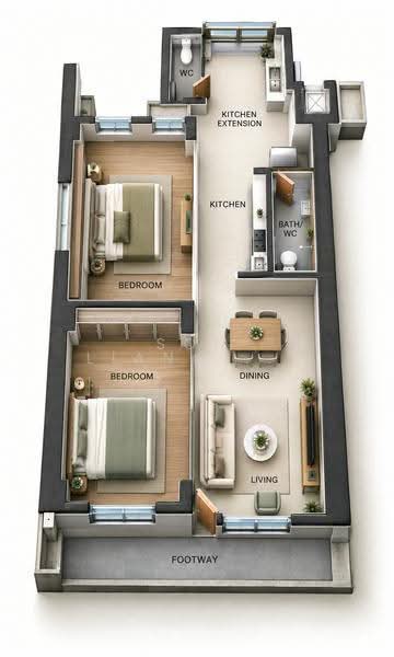 82 Commonwealth Close, 82 Commonwealth Close, Alexandra / Commonwealth, 2 Bedrooms, 646 sqft, HDB Flat For Sale, by Soh Liang Liang, 500269863 - Layout plan - PropertyGuru.com.sg