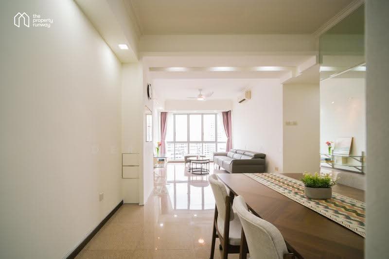 High Floor Corner 4BR + Utility | ~8 Mins Walk Bishan MRT | Bishan Loft, 33 Bishan Street 11, Ang Mo Kio / Bishan / Thomson, 4 Bedrooms, 1,399 sqft, Condominium For Rent, by Derrick Liau, 500269909 - Living Room - PropertyGuru.com.sg