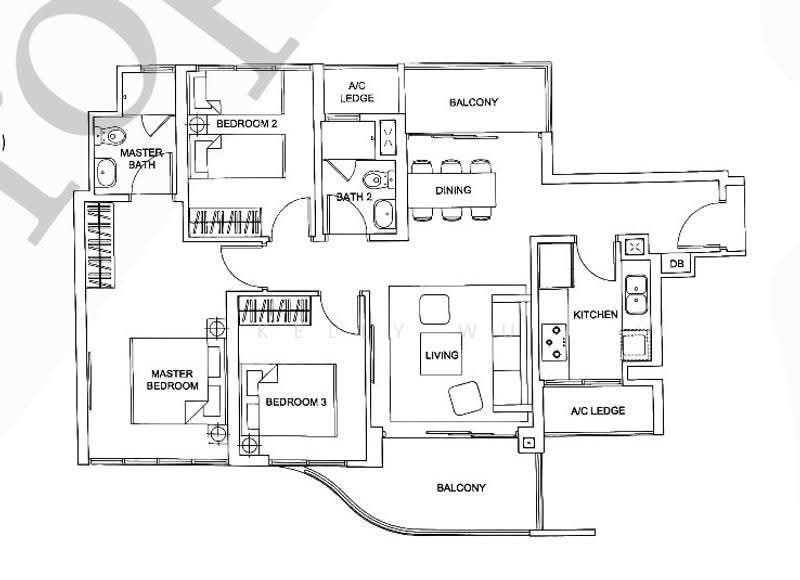 Arc at Tampines, 19 Tampines Avenue 8, Pasir Ris / Tampines, 3 Bedrooms, 1,044 sqft, Condominium For Sale, by Kelly Wu, 500270024 - PropertyGuru.com.sg