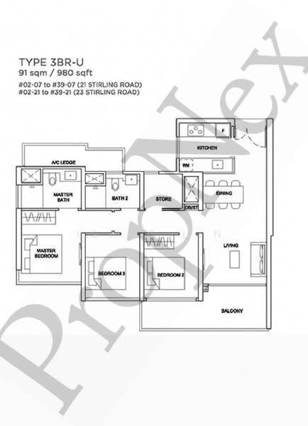 Stirling Residences, 23 Stirling Road, Alexandra / Commonwealth, 3 Bedrooms, 980 sqft, Condominium For Sale, by Isaac Lin, 500270097 - PropertyGuru.com.sg