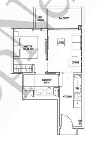 Riverfront Residences, 41 Hougang Avenue 7, Hougang / Punggol / Sengkang, 1 Bedroom, 463 sqft, Condominium For Sale, by Fabian Ang, 500270119 - PropertyGuru.com.sg