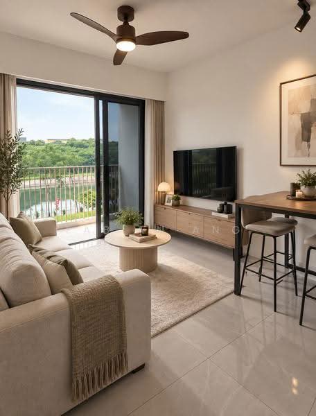 Riverfront Residences, 41 Hougang Avenue 7, Hougang / Punggol / Sengkang, 1 Bedroom, 463 sqft, Condominium For Sale, by Fabian Ang, 500270119 - Living Room - PropertyGuru.com.sg