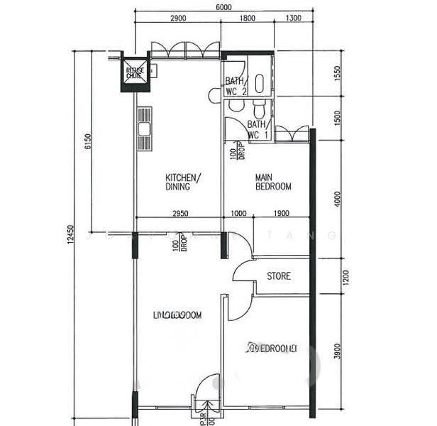 607 Ang Mo Kio Avenue 4, 607 Ang Mo Kio Avenue 4, Ang Mo Kio / Bishan / Thomson, 2 Bedrooms, 732 sqft, HDB Flat For Sale, by Joavonne Tang, 500270257 - PropertyGuru.com.sg