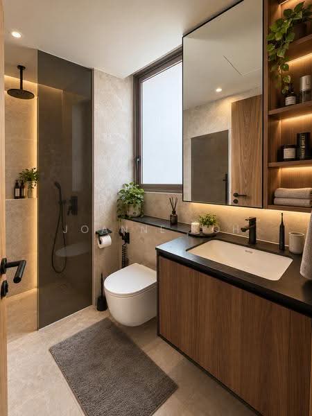 Coastline Residences, 9 Amber Road, East Coast / Marine Parade, 1 Bedroom, 452 sqft, Condominium For Sale, by Joanne Koh, 500270416 - Bathroom - PropertyGuru.com.sg