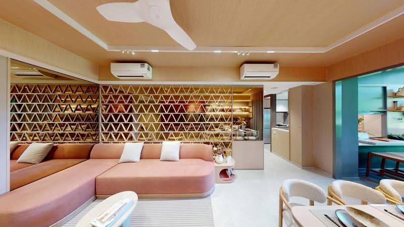 Promenade Peak, 1 Zion Road, Alexandra / Commonwealth, 3 Bedrooms, 1,033 sqft, Condominium For Sale, by Pamela Lua, 500270441 - Living Room - PropertyGuru.com.sg