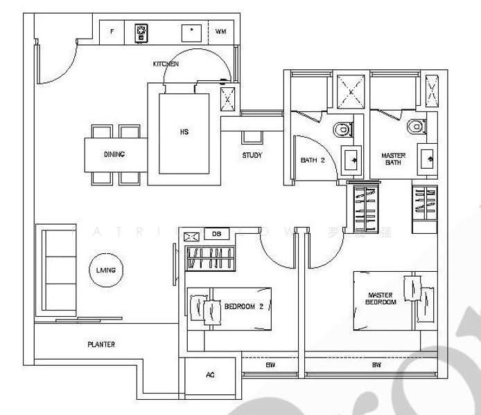 The Sorrento, 55 West Coast Road, Buona Vista / West Coast / Clementi New Town, 2 Bedrooms, 807 sqft, Condominium For Rent, by Patrick Low 罗俊强, 500270626 - PropertyGuru.com.sg