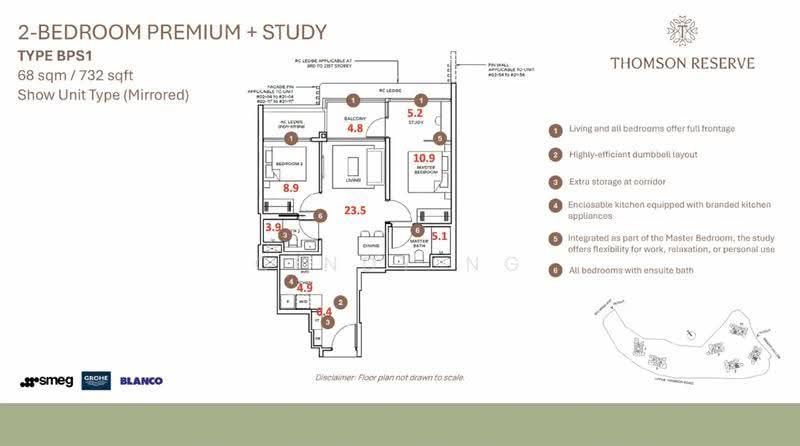 Thomson Reserve, Bright Hill Drive, Ang Mo Kio / Bishan / Thomson, 2 Bedrooms, 732 sqft, Condominium For Sale, by Cindy Ng, 500270660 - PropertyGuru.com.sg