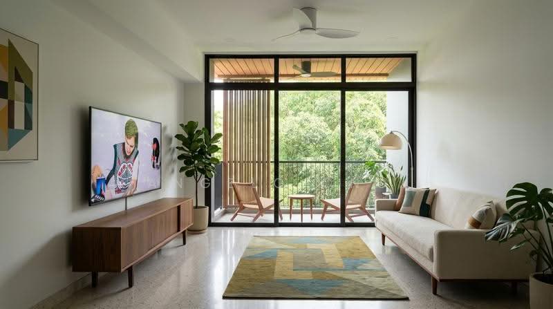 Daintree Residence, 11D Toh Tuck Road, Clementi Park / Upper Bukit Timah, 2 Bedrooms, 775 sqft, Condominium For Sale, by Angelo Ong, 500270773 - Living Room - PropertyGuru.com.sg