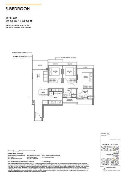 Lucerne Grand, Lakeside Drive, Boon Lay / Jurong / Tuas, 3 Bedrooms, 883 sqft, Condominium For Sale, by Nicole Lim, 500270807 - PropertyGuru.com.sg
