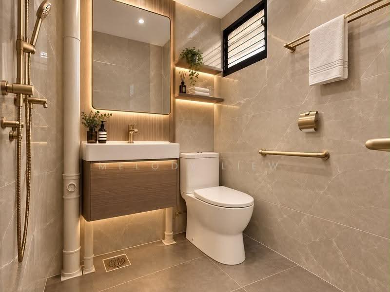 214 Bedok North Street 1, 214 Bedok North Street 1, Bedok / Upper East Coast, 2 Bedrooms, 732 sqft, HDB Flat For Sale, by Melody Liew, 500270884 - Bathroom - PropertyGuru.com.sg
