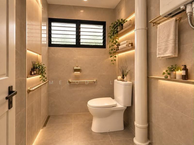 214 Bedok North Street 1, 214 Bedok North Street 1, Bedok / Upper East Coast, 2 Bedrooms, 732 sqft, HDB Flat For Sale, by Melody Liew, 500270884 - Bathroom - PropertyGuru.com.sg