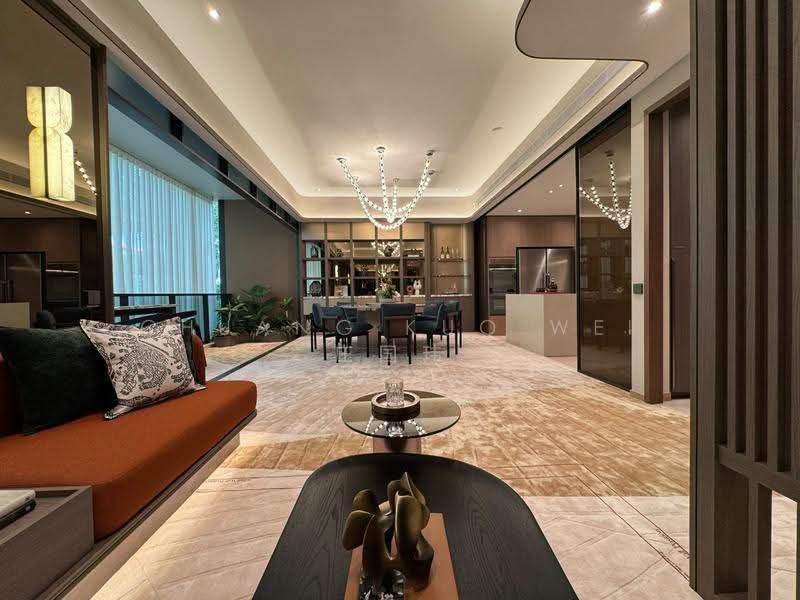 1km to MGS. Near to MRT. Brand new, Tanglin / Holland / Bukit Timah, 5 Bedrooms, 1,572 sqft, Condominium For Sale, by Chuang Kuo Wei 庄国玮, 500270891 - Living Room - PropertyGuru.com.sg