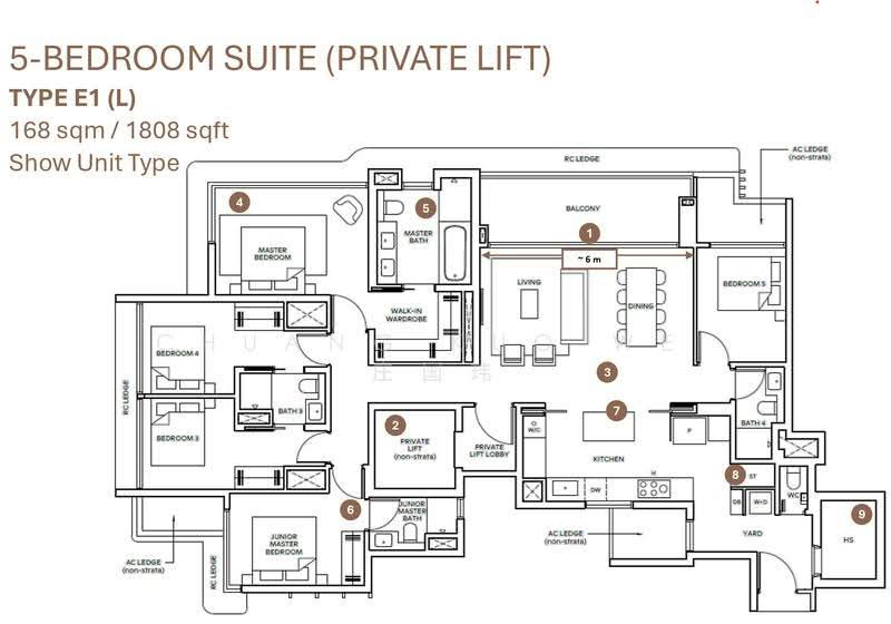 1km to Ai Tong. Walk to MRT & Mall! Unblocked view, Ang Mo Kio / Bishan / Thomson, 5 Bedrooms, 1,808 sqft, Condominium For Sale, by Chuang Kuo Wei 庄国玮, 500270912 - PropertyGuru.com.sg