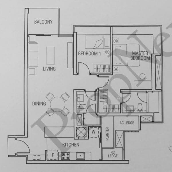 Domain 21, 21 Delta Road, Alexandra / Commonwealth, 2 Bedrooms, 926 sqft, Condominium For Sale, by Victor Tan, 500270942 - PropertyGuru.com.sg