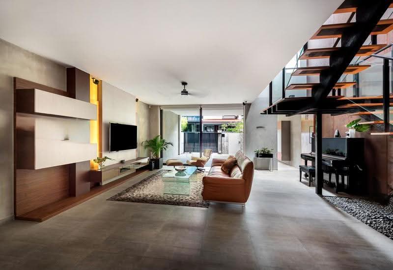 Timeless Modern Architecture D10. 1 Km Henry Park. Dickson 94.88.40.80, Ming Teck Park, Maryland Drive, Sixth Avenue, Greenleaf Road, Greenleaf Drive, Greenleaf View, Greenleaf Lane, Jalan Jelita, Jalan Tenang, Jalan Istimewa, Jalan Haji Alias, Namly Avenue, Namly Drive, Namly Garden, Coronation Road West, Tanglin / Holland / Bukit Timah, 3 Bedrooms, 3,500 sqft, Terraced House For Sale, by Dickson Neo, 500270949 - Living Room - PropertyGuru.com.sg