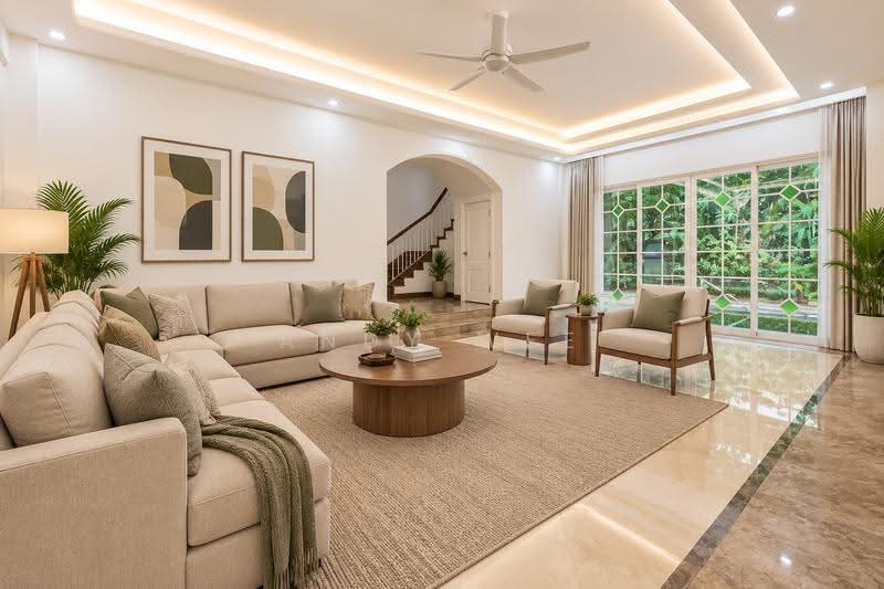 Gentle Villas, Gentle Drive, Newton / Novena, 5 Bedrooms, 7,382 sqft, Detached House For Rent, by Andy Wee, 500270955 - Living Room - PropertyGuru.com.sg