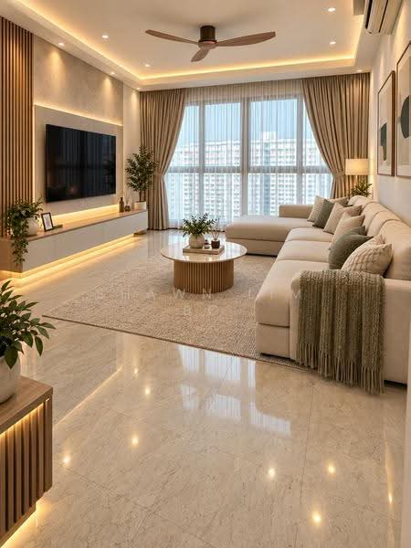 Palm Gardens, 2C Hong San Walk, Dairy Farm / Bukit Panjang / Choa Chu Kang, 3 Bedrooms, 1,216 sqft, Condominium For Sale, by Shawn Lim BC, 500270968 - Living Room - PropertyGuru.com.sg