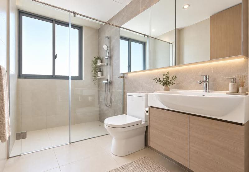 Skies Miltonia, 31 Miltonia Close, Sembawang / Yishun, 3 Bedrooms, 2,551 sqft, Condominium For Sale, by Eileen Leong, 500271070 - Bathroom (AI used for Design Ideas) - PropertyGuru.com.sg