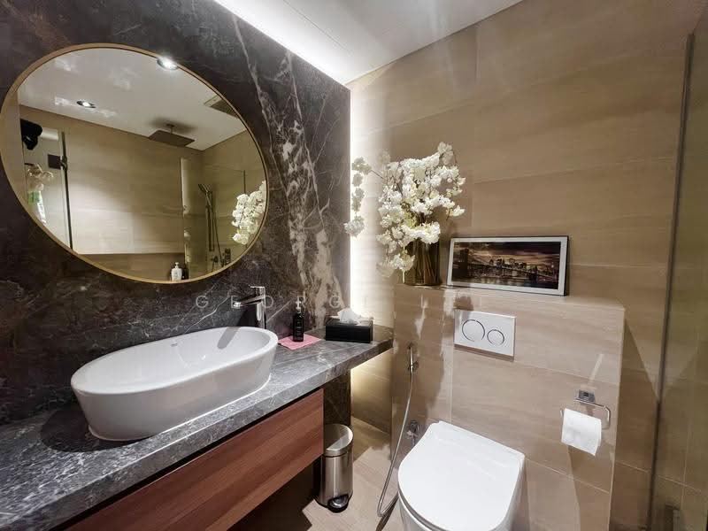 Rare 3 Storey Elevated Semi Detached, Modern with lift, 6 bedrooms ensuite, lush garden, MRT, Eng Kong, Chun Tin, Toh Tuck, Jalan Merbok, Kismis, Lorong Pisang Emas, Cheng Soon, Clementi Park / Upper Bukit Timah, 6 Bedrooms, 4,200 sqft, Semi-Detached House For Sale, by George Lee, 500271175 - Bathroom - PropertyGuru.com.sg