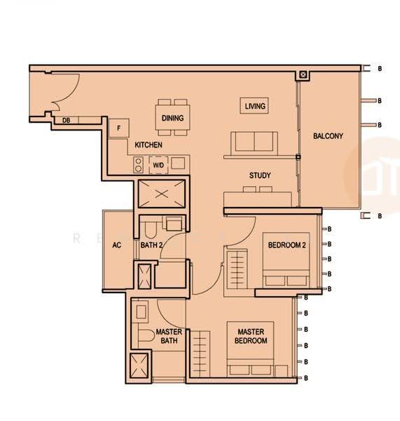 Midwood, 8 Hillview Rise, Dairy Farm / Bukit Panjang / Choa Chu Kang, 2 Bedrooms, 775 sqft, Condominium For Sale, by Rebecca Lee, 500271201 - PropertyGuru.com.sg
