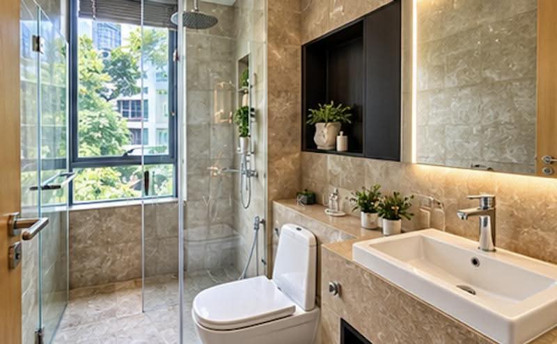 Helios Residences, 15 Cairnhill Circle, Orchard / River Valley, 3 Bedrooms, 1,700 sqft, Condominium For Rent, by Pravin Kumar, 500271215 - Bathroom - PropertyGuru.com.sg