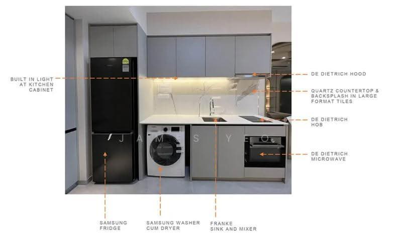 Grand Dunman, 18 Dunman Road, East Coast / Marine Parade, 2 Bedrooms, 667 sqft, Condominium For Rent, by James Yeo, 500271267 - Kitchen - PropertyGuru.com.sg