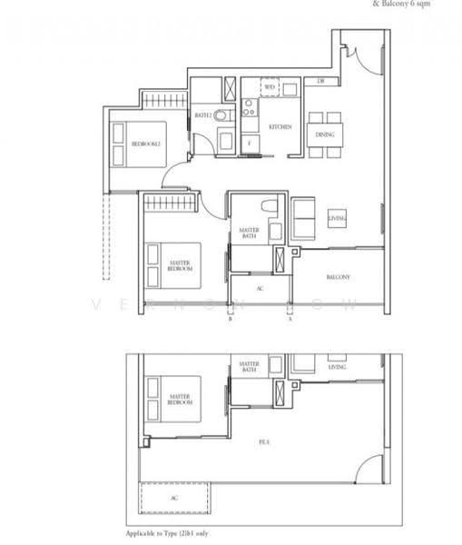 Bartley Ridge, 30 Mount Vernon Road, Macpherson / Potong Pasir, 2 Bedrooms, 883 sqft, Condominium For Rent, by Vernon Low, 500271283 - PropertyGuru.com.sg