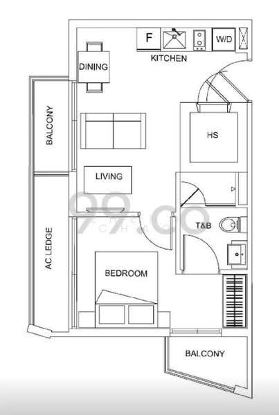 Jool Suites, 2 Sing Joo Walk, Farrer Park / Serangoon Rd, 1 Bedroom, 484 sqft, Apartment For Sale, by Zheng Chao, 500271349 - PropertyGuru.com.sg