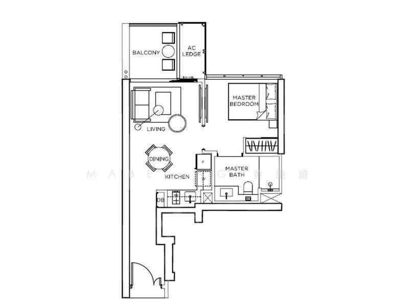 Gem Residences, 3 Lorong 5 Toa Payoh, Balestier / Toa Payoh, 1 Bedroom, 484 sqft, Condominium For Sale, by Mabel Ng 黄施綺, 500271361 - PropertyGuru.com.sg
