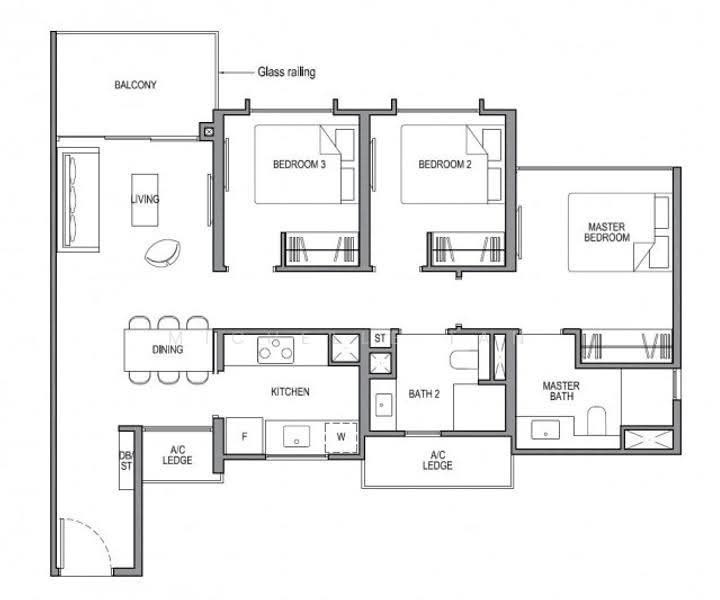 Park Colonial, 8 Woodleigh Lane, Macpherson / Potong Pasir, 3 Bedrooms, 915 sqft, Condominium For Rent, by Michelle Tan, 500271364 - PropertyGuru.com.sg