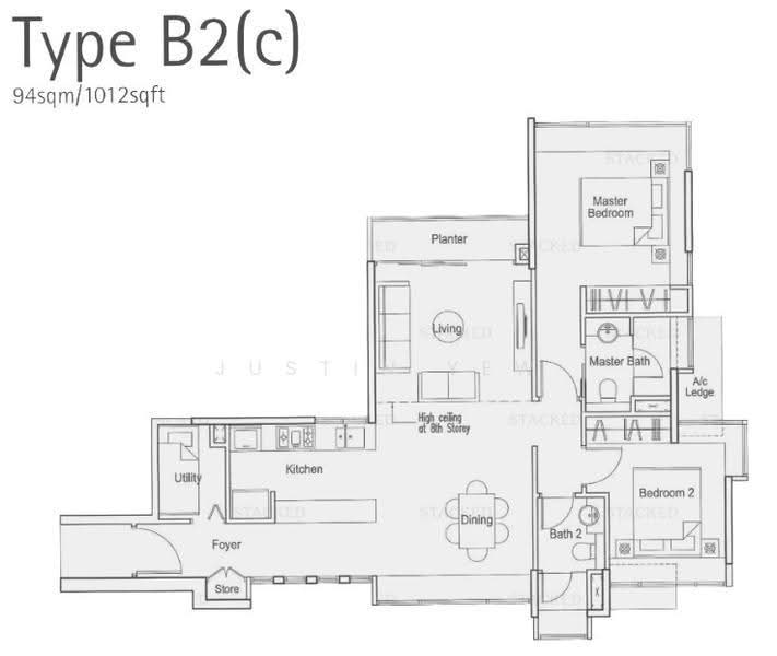 Parc Emily, 7 Mount Emily Road, Orchard / River Valley, 2 Bedrooms, 1,012 sqft, Condominium For Sale, by Justin Yew, 500271366 - Master Bedroom - PropertyGuru.com.sg