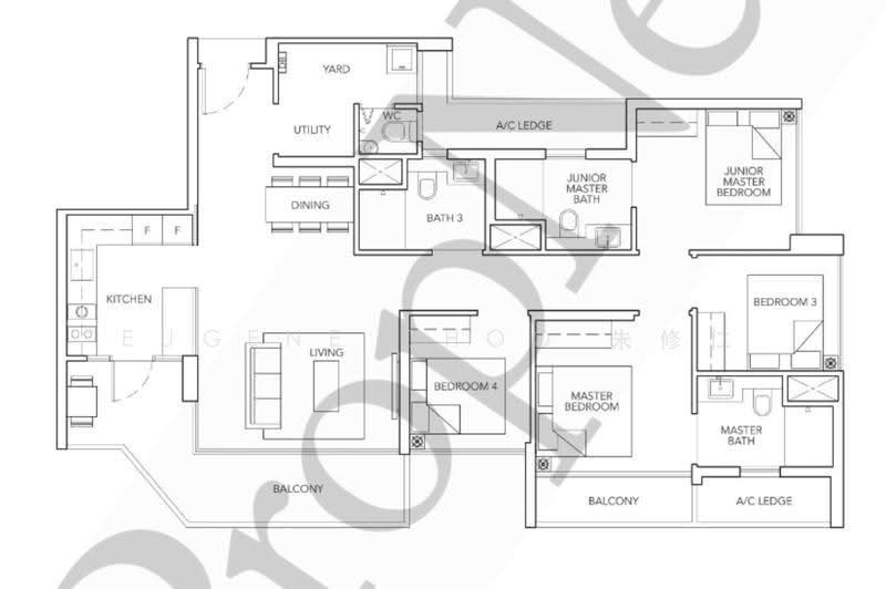 Sturdee Residences, 10 Beatty Road, Beach Road / Bugis / Rochor, 4 Bedrooms, 1,302 sqft, Condominium For Rent, by Eugene Choo 朱修仁, 500271425 - PropertyGuru.com.sg